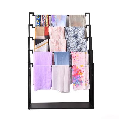 China Free Standing Grocery Decoration Retail Store Scarf Display Rack Cloth Scarf Display Rack for sale