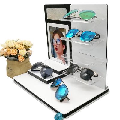 China Modern Customized Buying Countertop Sunglasses Rack Glasses Show Sunglasses Stand With Logo for sale