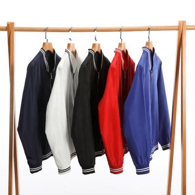 China New Antibacterial Nylon Casual Letterman Bomber Satin Varsity Baseball Jacket Men Premium for sale