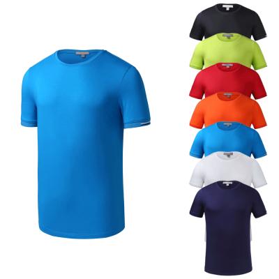 China New Design Anti-wrinkle Sleeve Men's T-shirt Breathable Oversized T-shirt Plain Logo Custom T-shirt Cotton for sale