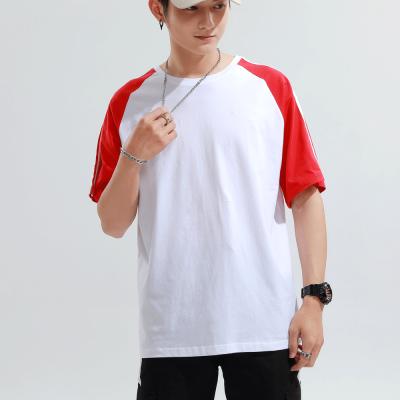 China Custom Men's Fashion T-shirt Wholesale 100% Cotton T-shirt Anti-wrinkle Drop Shoulder T-shirt Design Logo for sale