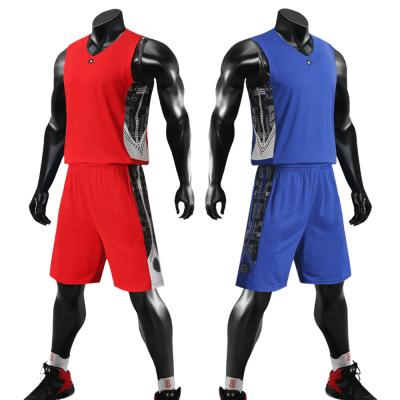 China Custom Breathable Wholesale Basketball Uniform Cheap Basketball Tank Tops for sale