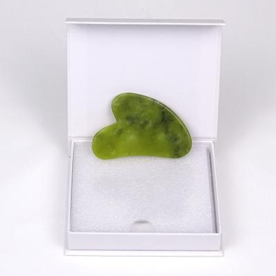 China Wholesale face low price jade gua sha stone green nephrite gua sha tool for skin care for sale