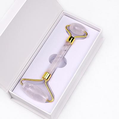 China Best price crystal clear jade massage crystal roller crystal clear jade facial roller quartz face roller for sale