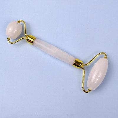 China Face Customized Logo Jade Roller Private Label White Jade Facial Roller for sale