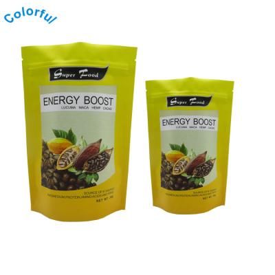 China Security Custom Polybag Plastic Packaging With Logo Food Packaging Pouch Stand Bag Lock Zip Pouch for sale