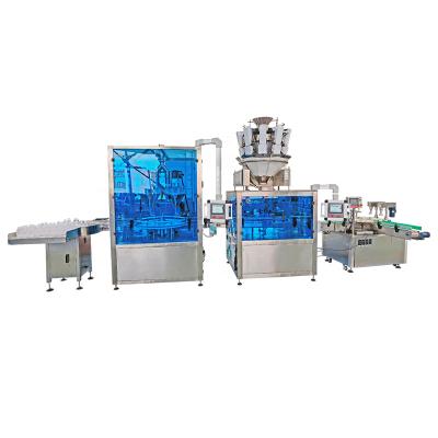 China Hot Sales Food Screw Full Automatic Vacuum Dust Removal Powder Packing Filling Machine Into Bottles for sale