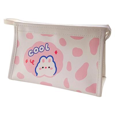 China Waterproof Creative Cute Cartoon Large Capacity Pencil Case Milk Stationery Box Insist Student Storage Bag for sale