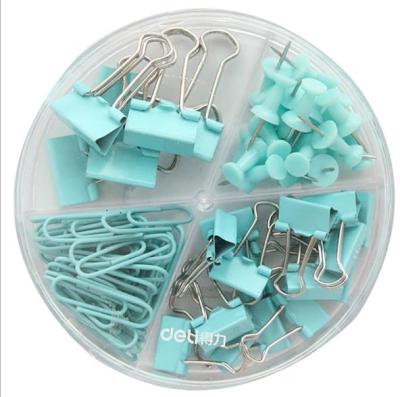 China Metal Fashion Long Tail Clip Set Color Office Supplies Desktop Combination (Screw/Paper Clip) for sale