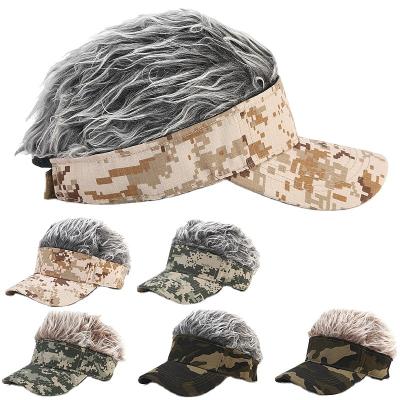 China JOINT Trend Hats Street Ins Male Hats Female Casual Baseball Camouflage Wig Fashion Golf Hat for sale