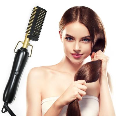 China 2022 Hotel Mini Hot Styling Comb Household Dry And Wet Hot Comb Electric Hair Curling Straightener for sale