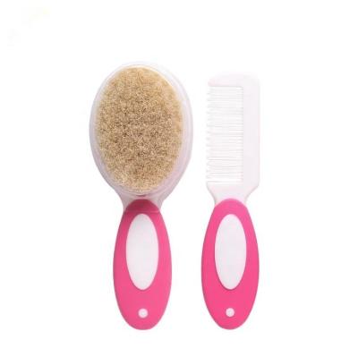 China BP19003 High Quality Wool Brush Baby Care Set Shampoo Set Brushes 2 Pieces for sale