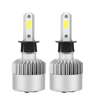 China H3 LED Headlight Bulbs , 8000LM Per Set 6500K Xenon White For Hi/Lo Beam Plug & Play Universal for sale