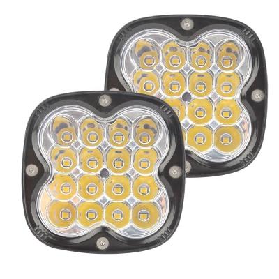 China Aluminum+LED 48W LED Spot Flood Light Off Road Triple Row Combo LED Work Driving Light Fog Lamps For Pickup Truck UTV SUV for sale