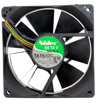 China Japan NIDEC TA350DC M34138-34 92x92x25mm 42CFM 4500RPM 12V 0.50A air volume axial fan from building material stores large for sale