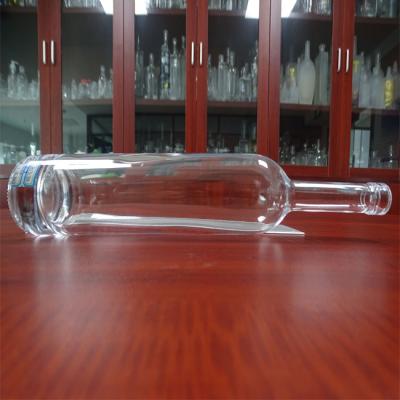 China 750ML Beverage Ice Wine Glass Bottle Antique Red Glass Wine Bottles for sale