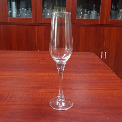 China Food grade home use glassware handblown glass good champagne 215ml for sale