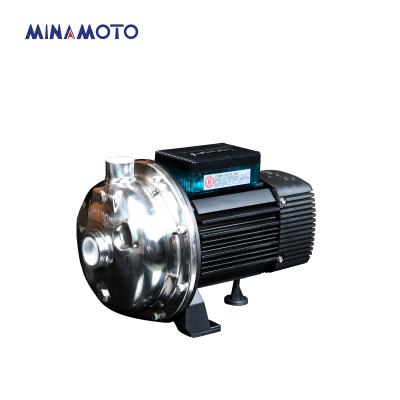 China Small 220V Low Noise Electric Motor 0.18Kw Stainless Steel Centrifugal Hot Water Pump For Garden Fountains Irrigation Water Supply for sale