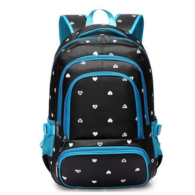 China Fashion High Quality Hot Sale Copy High School Student Bag Backpack High Quality 600D Polyester School Shoulder Bag For Girls Boys for sale