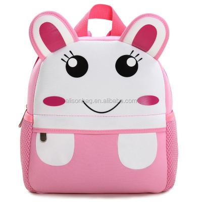 China Cartoon Kids Water Proof Kids Mini Neoprene School Bag Backpack Pink School Backpack New Designs For Boys Girls for sale