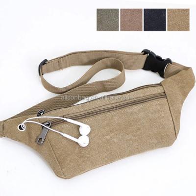 China Custom Waterproof Men's Women's Waterproof Sports Canvas Waist Fanny Bag for sale