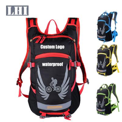 China LHI Bike Bicycle Water Bag Hydration Backpack Waterproof Reflective Riding Recycling Running Backpack For Recycling for sale