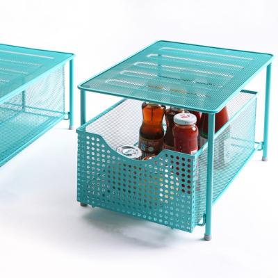 China Mesh Sliding Cabinet Basket Organizer workable Sustainable, Stocked for sale