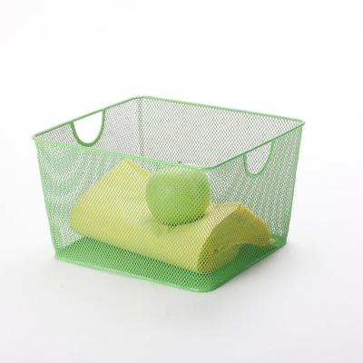 China Viable Mesh Storage Bin Home Storage Metal Mesh Organizer Sustainable, Stocked for sale