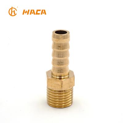 China Brass Compression Hose Fitting Brass Connector , Barb X NPT Male for sale