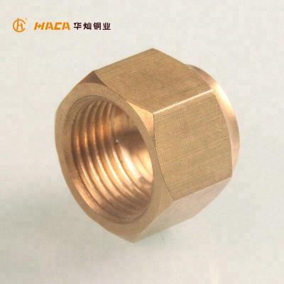 China High Precision Brass Durable Factory Hex Porcelain Female Knuckle Nut for sale