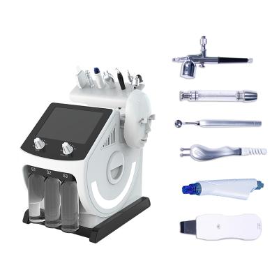 China Portable Hydra Facial Beauty Bio Dye Removal Machine Face Lift Led Mask Therapy 7 in 1 Microdermabrasion Vacuum Blackhead Removal for sale