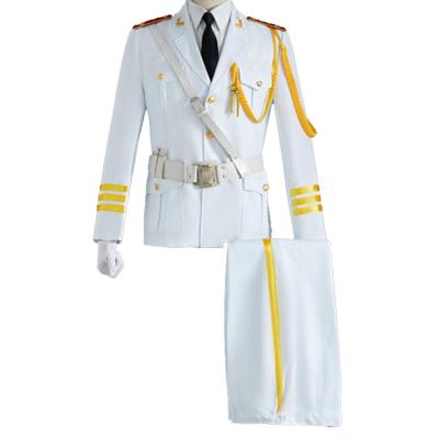 China Wholesale Custom White Uniform Anti-Static Military Officer Army Uniform US Navy Officers Dress Uniform for sale