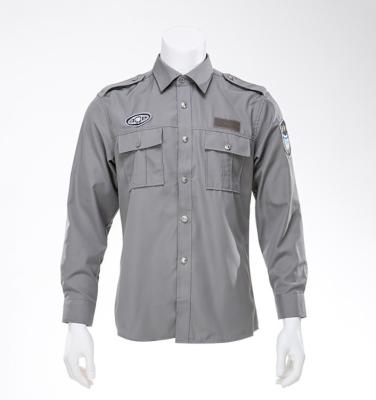 China Wholesale High Quality Long Sleeve Security Guard Philippines Navy Blue Security Uniform Shirts for sale