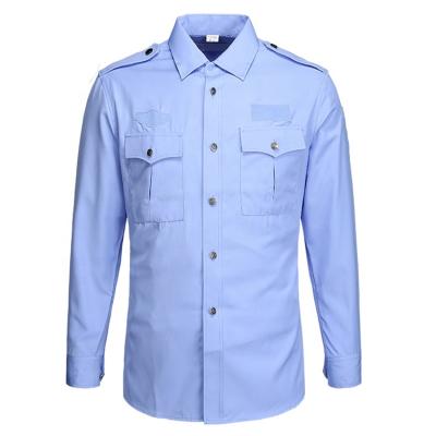 China Autumn Wholesale Style Security Uniform Long Sleeve Quality Long Sleeve Uniform Shirt for sale