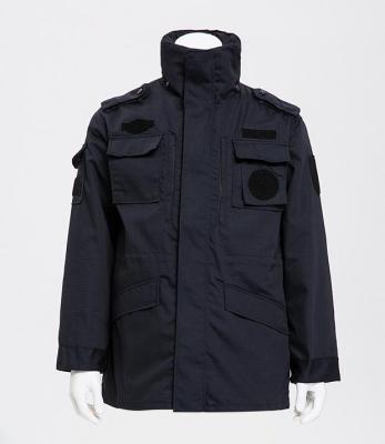 China Anti-static wholesale black fabric ripstop military uniform coat for sale