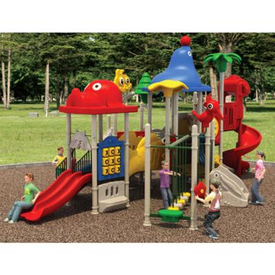 China Sports& Entertainment Commercial Outdoor Kids Plastic Swing And Outdoor Slide Set Playground For Kids for sale