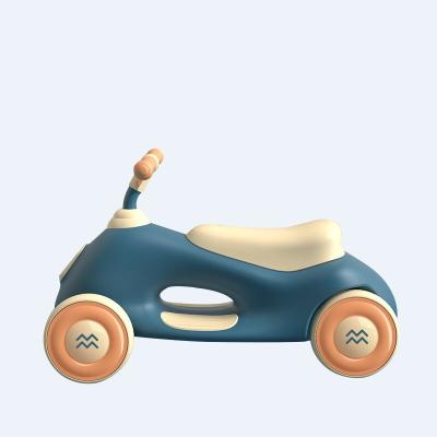 China Child Kaohammer high 4 wheels children's scooter exercise baby ride toy car pedal walker anti-rolling car for sale