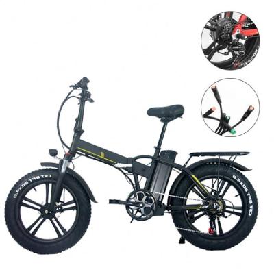 China Fat Tire Aluminum Alloy RANDRIDE 500W Ebike Adult Electric Bicycle 48V 10.5Ah Power Battery Folding Foldable E Bike City Bike for sale