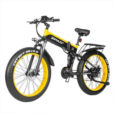 China Aluminum alloy 26x4.0 inch fat folding E-bike 1000W motor 13AH lithium battery electric bike for sale