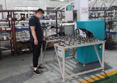 China Low Noise Glass Double Edging Machine , Variable Miter Small Glass Grinder for sale