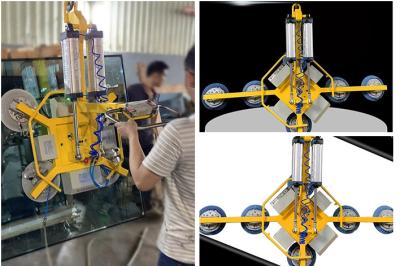 China Het elektrische Op zwaar werk berekende Heftoestel van de Glaszuiging voor Bouwglas Te koop