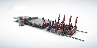 Cina Tabella automatica di taglio del vetro temperato della macchina di taglio del vetro di CNC 0-25m/min in vendita