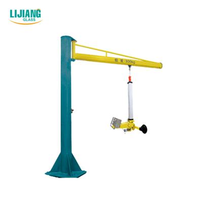 China Insulating Glass Cantilever Lift Crane With Suction Cups Glass Lifting for sale