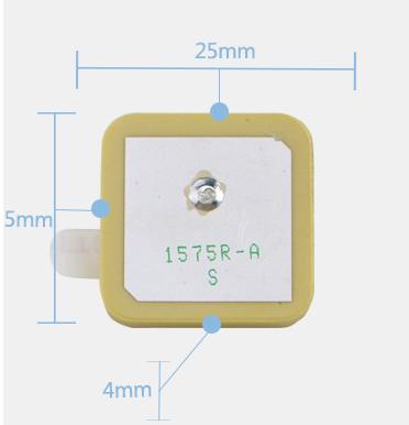 China 1575.42 MHz GPS Passive Ceramic Chip Antenna For Navigation And Positioning 25*25*4mm QX-CA003 for sale