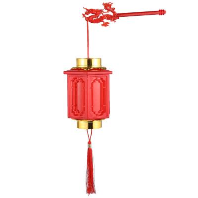 China 2022 New Year Hexagon Waterproof Chinese Traditional Traditional Red Lantern Children's Toys for sale