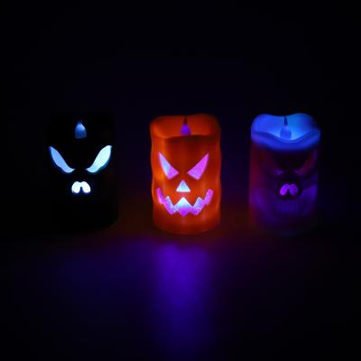 China 2022 Halloween Halloween Party Decoration Wholesale Spider Devil Pumpkin Led Candle Christian Halloween Candle Light For Party Decoration for sale