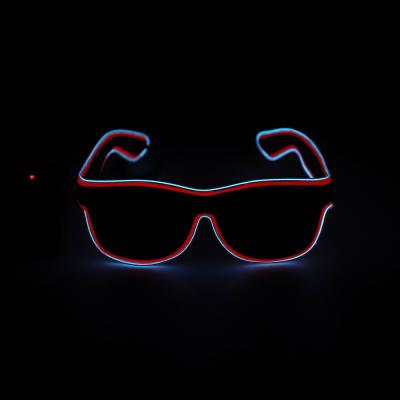 China Hot Selling Party Glass EL Light Up Sunglasses Lead Glasses for Promotional Events and Party Supplies for sale