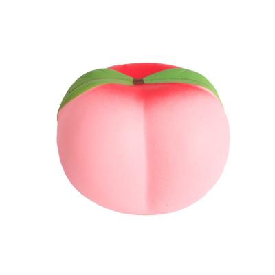 China Eco-friendly Decompression Toy Tpr Stress Relieve Tight Mango Children's Peach Squeeze Fruit for sale