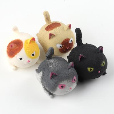 China Creative Pinch Cat Pet Toys Decompression Artifact Cat Animal Squeeze Toy Angry Decompression Toy New for sale