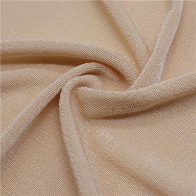 China New Style Twist Stretch 95% Polyester 5% Spandex Shrink-Resistant Rib Knitted Fabric For Dress, Garment, Underwear, T-shirt for sale